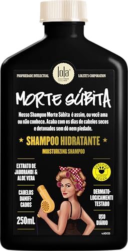 Lola Cosmetics - Morte Subita - Shampoo hidratante, sem parabenos, sem sulfatos, 250 ml