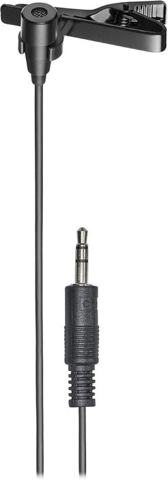 Microfone de Lapela Audio Technica Omnidirecional Condensador Com Bateria - ATR3350xiS