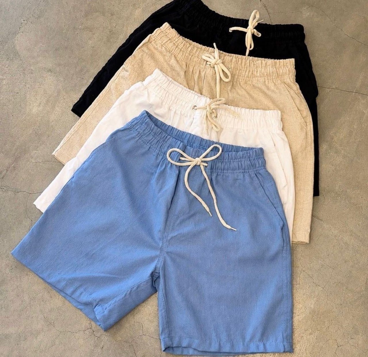 roupas kit 3 shorts masculino bermuda linho verão