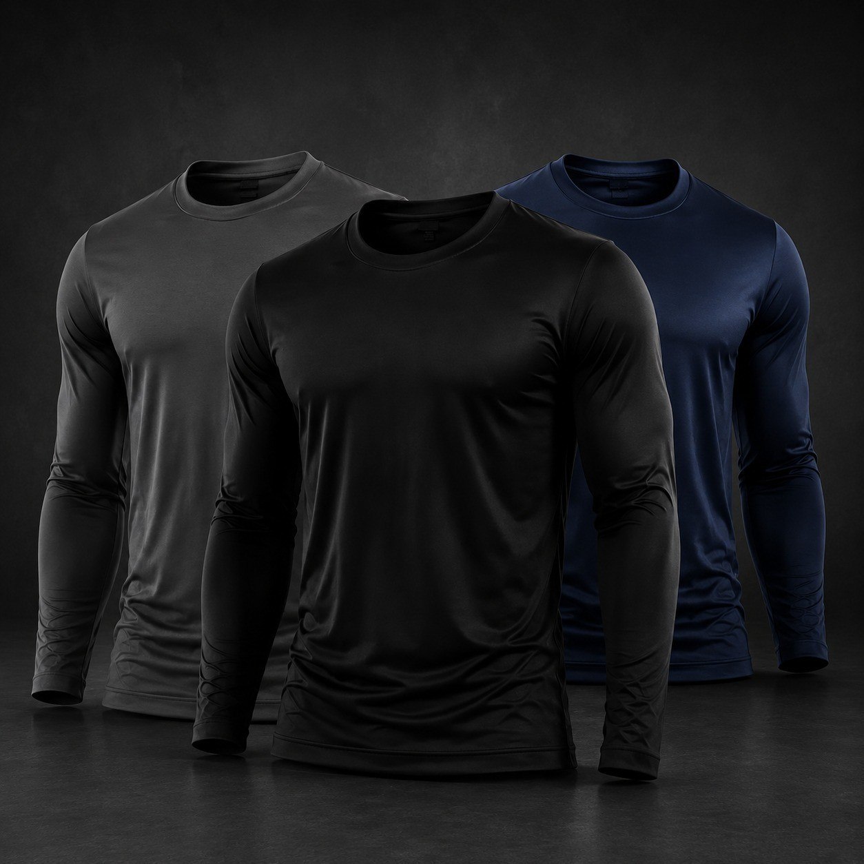roupas demontie kit camisa masculina segunda pele proteção solar uv dry fit
