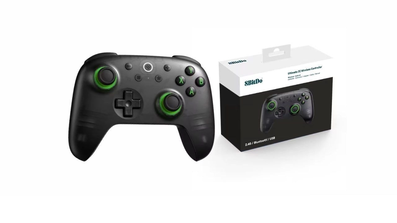 controle 8bitdo ultimate 2c sem fio hall effect