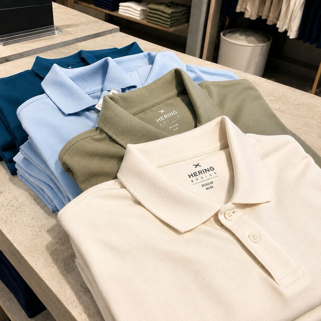roupas hering camisas polo básicas kit com 2