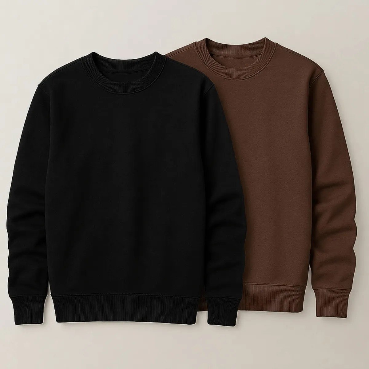 roupas kit 2 moletom careca masculino sem estampa lisa básico