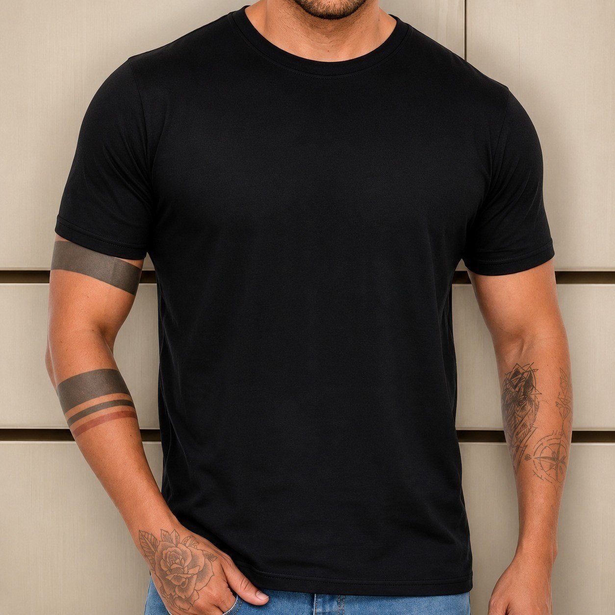 roupas demontie camiseta básica masculina algodão