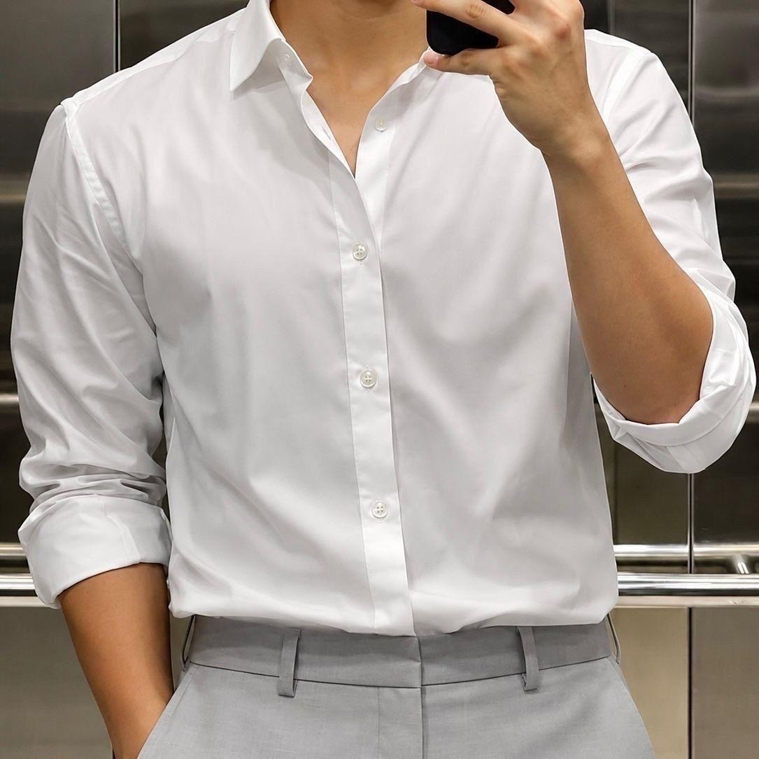 roupas camisa social masculina slim premium manga longa curta