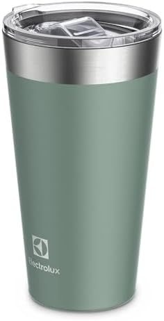 Copo Térmico Sense 560 ml Verde Electrolux | Tampa Hermética, Camada Dupla, Bebidas Geladas e Quentes, Copo Viagem, Copo para Cerveja