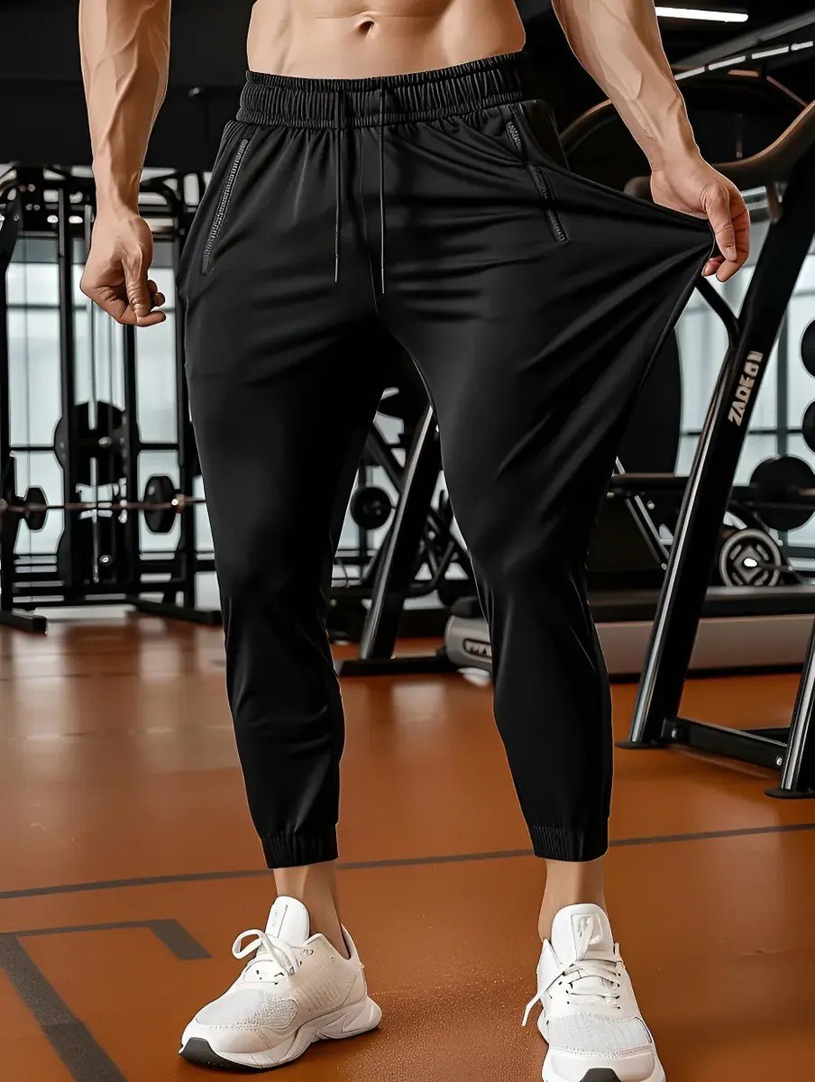 roupas calça masculina tactel jogger esportiva academia slim treino