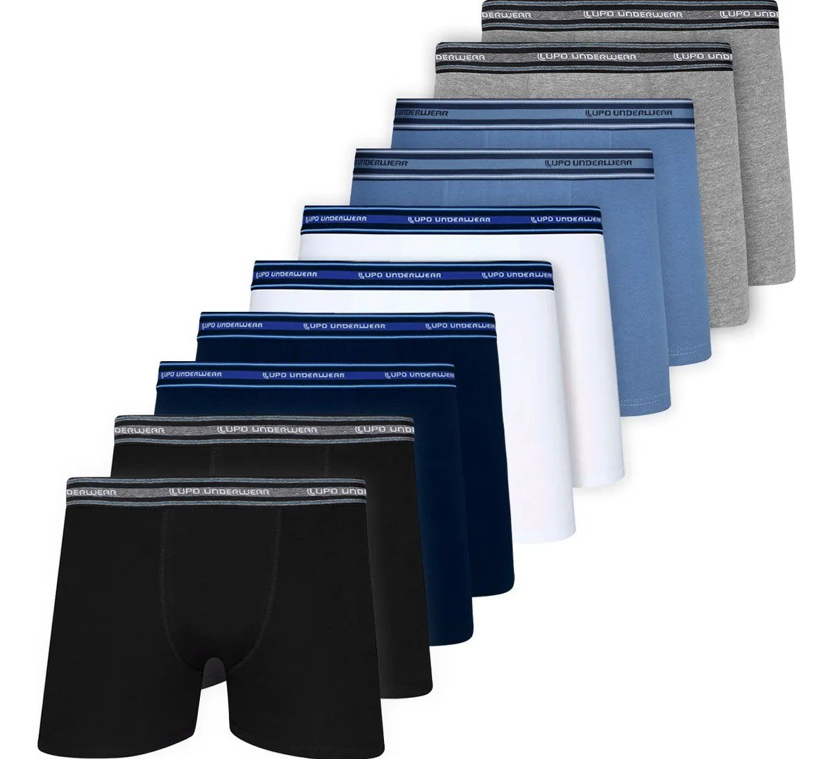 roupas lupo kit 10 cuecas boxer algodão confortável box original