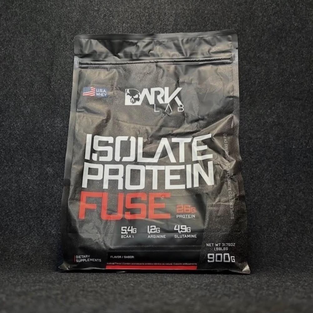 suplementos alimentares dark lab whey isolate protein fuse 900g sabor chocolate