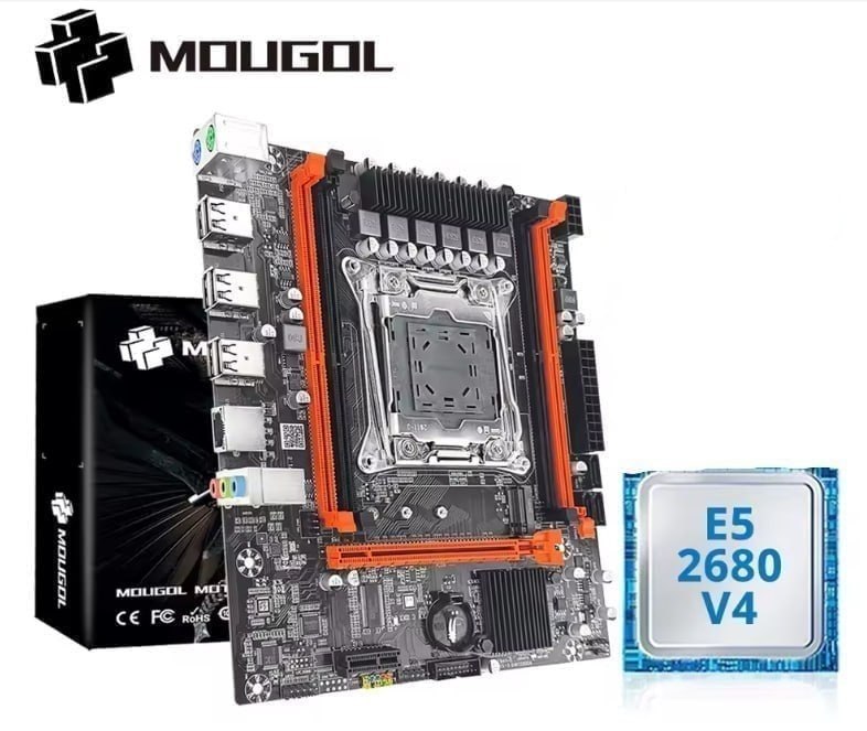 kit placa mãe mougol x99 xeon e5 2680 v4