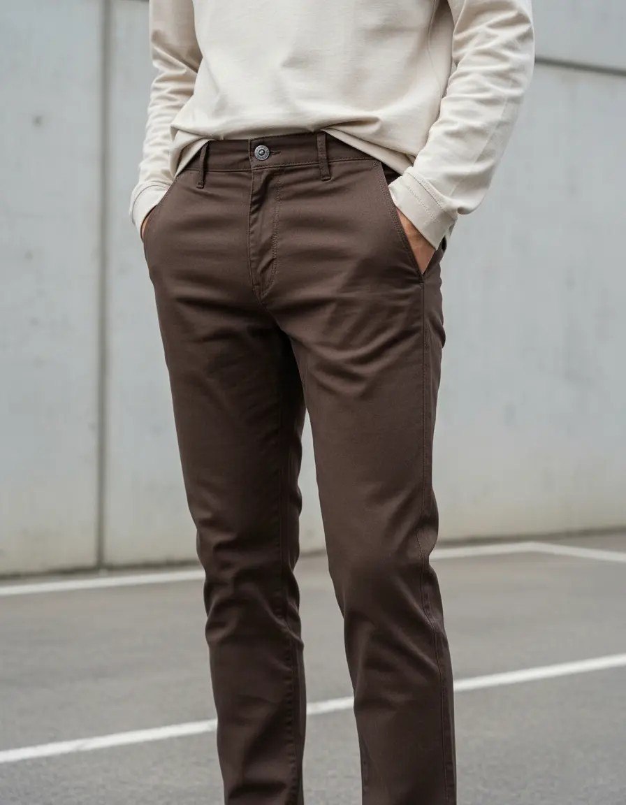 roupas calça sarja masculina alfaiataria bolso faca tradicional