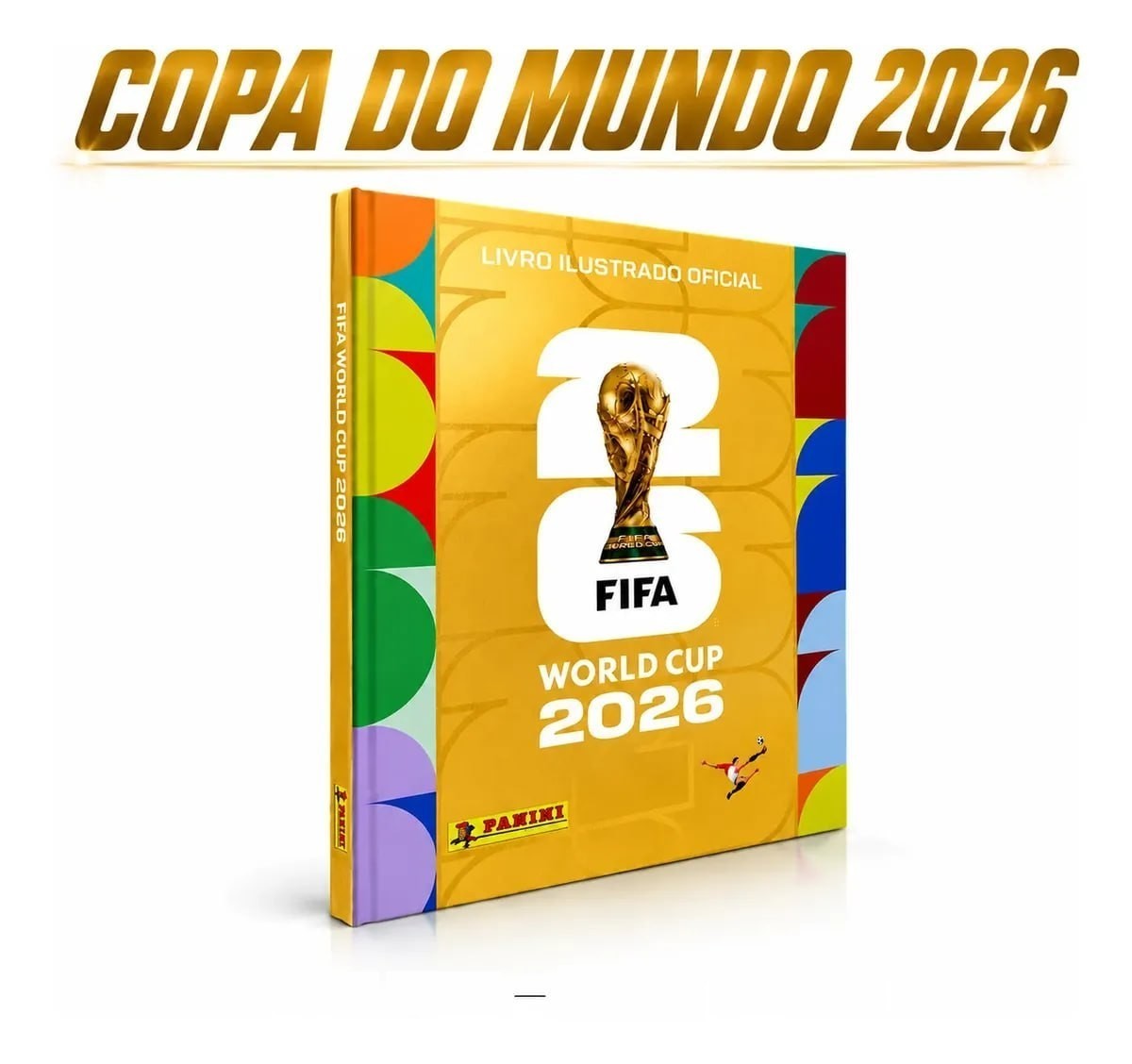 álbum fifa world cup 2026 capa dura ouro