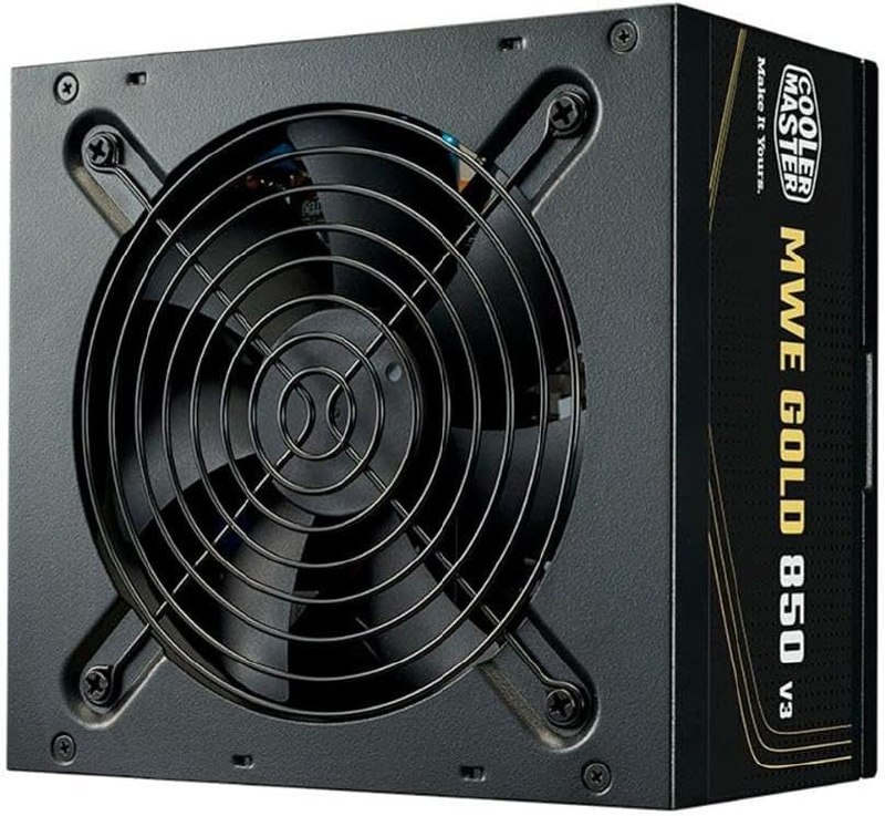 fonte cooler master mwe gold 850 v3 atx 3.1 850w pfc ativo 80 plus gold
