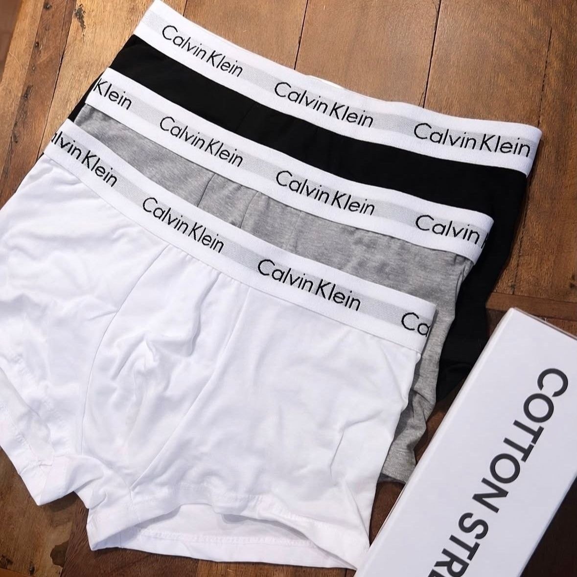 roupas calvin klein cueca boxer cotton kit com 4