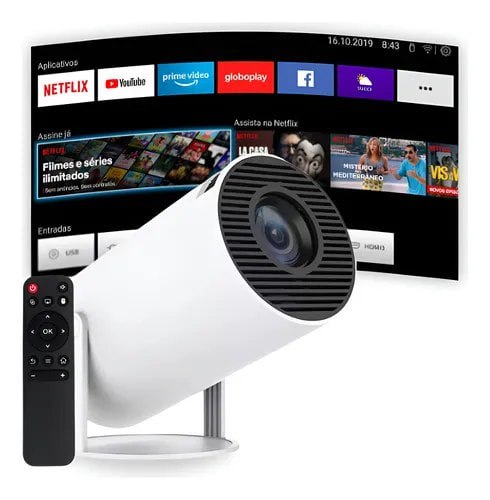 projetor portátil 4k android 11.0 smart wifi 5g bluetooth