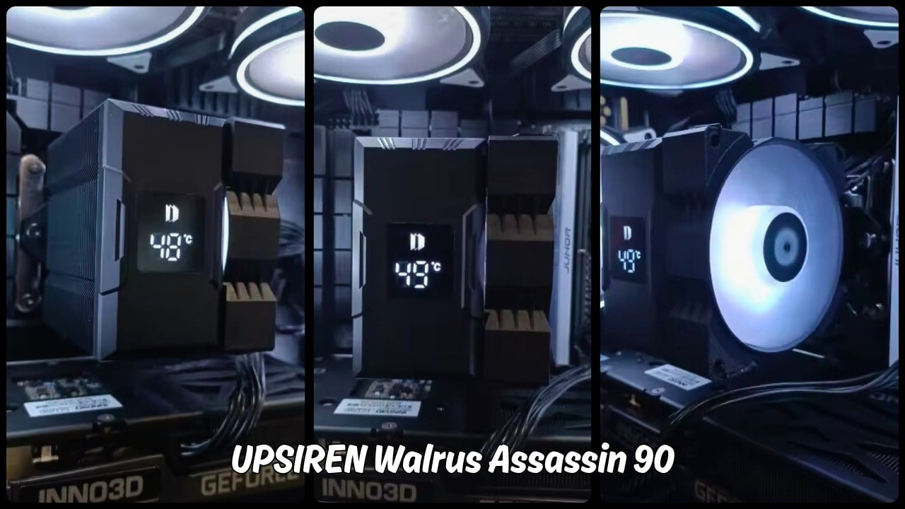 cooler para processador upsiren walrus assassin com display digital