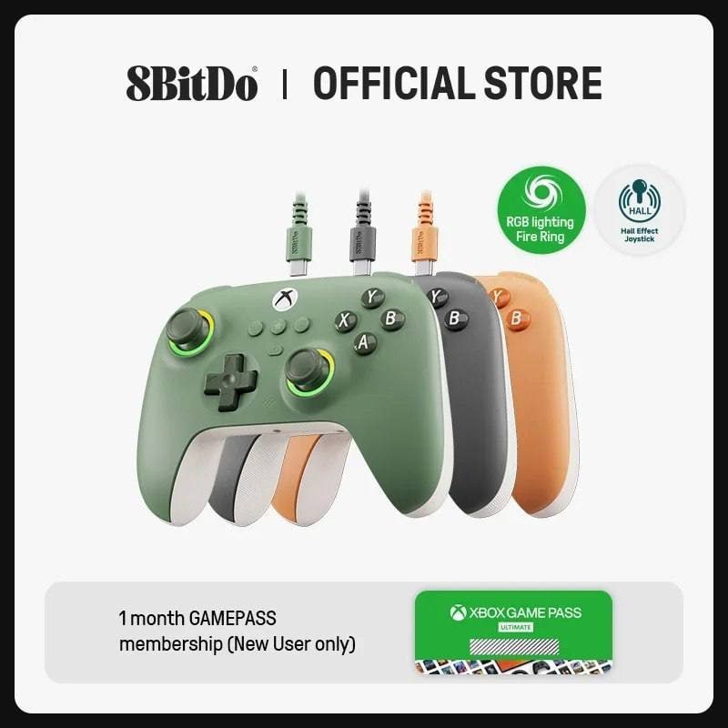 controle 8bitdo ultimate c para xbox hall effect