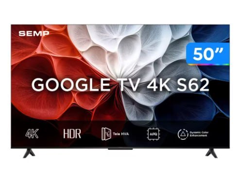 Smart TV TCL 50" 4K QLED - Tela Grande