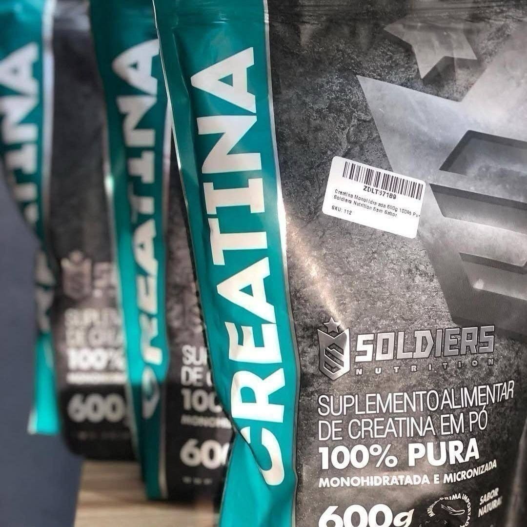 suplemento soldiers nutrition creatina monohidratada 1200g sem sabor