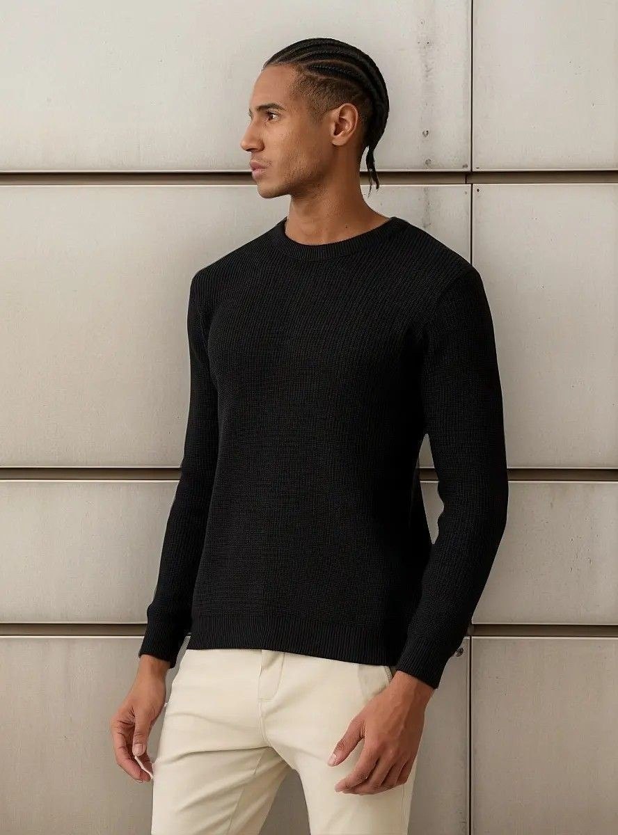 roupas opus suéter de tricot masculino básico casual