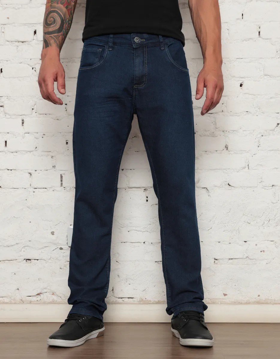 roupas calça jeans masculina tradicional corte reto