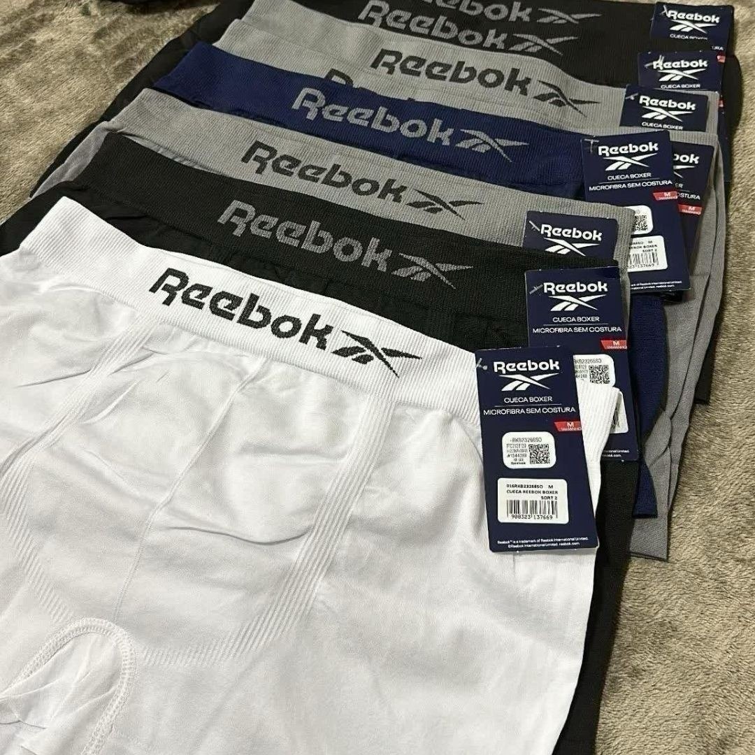 roupas reebok kit 6 cuecas masculino boxer