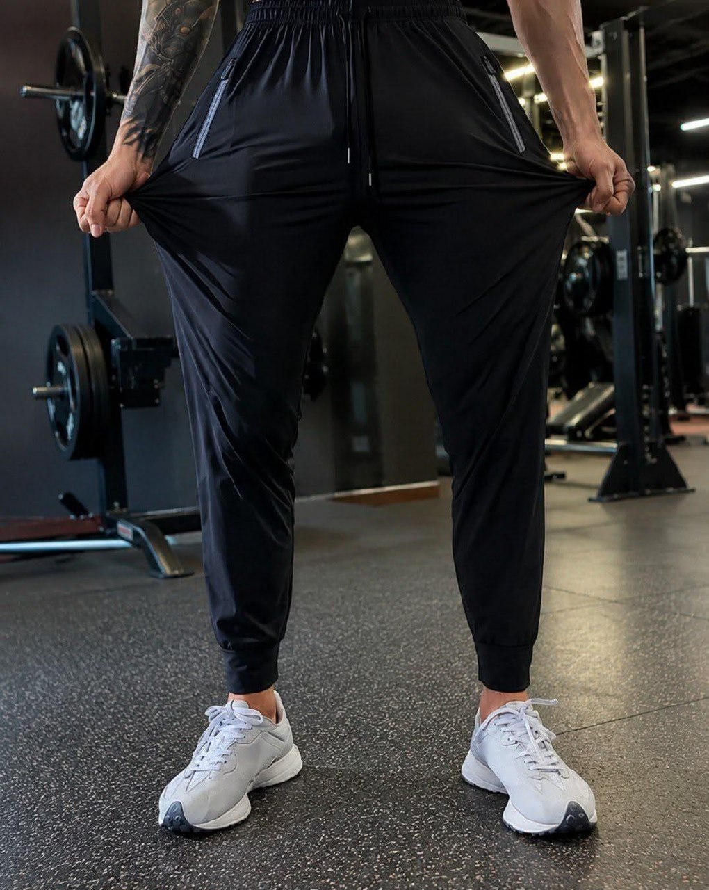 roupas calça tactel jogger esportiva com zíper