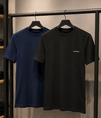 roupas calvin klein kit camisetas masculina preta azul marinho m