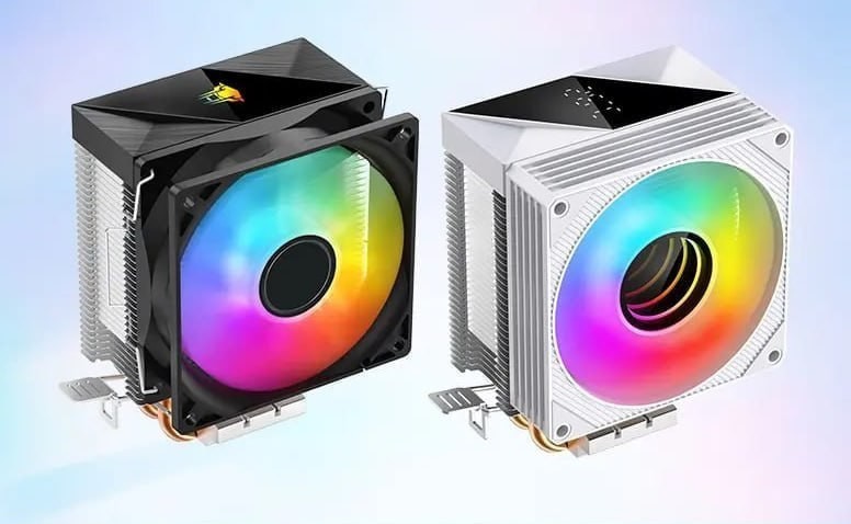 cooler jungle leopard k200 kf200 digital rgb 2 heat pipes 90mm
