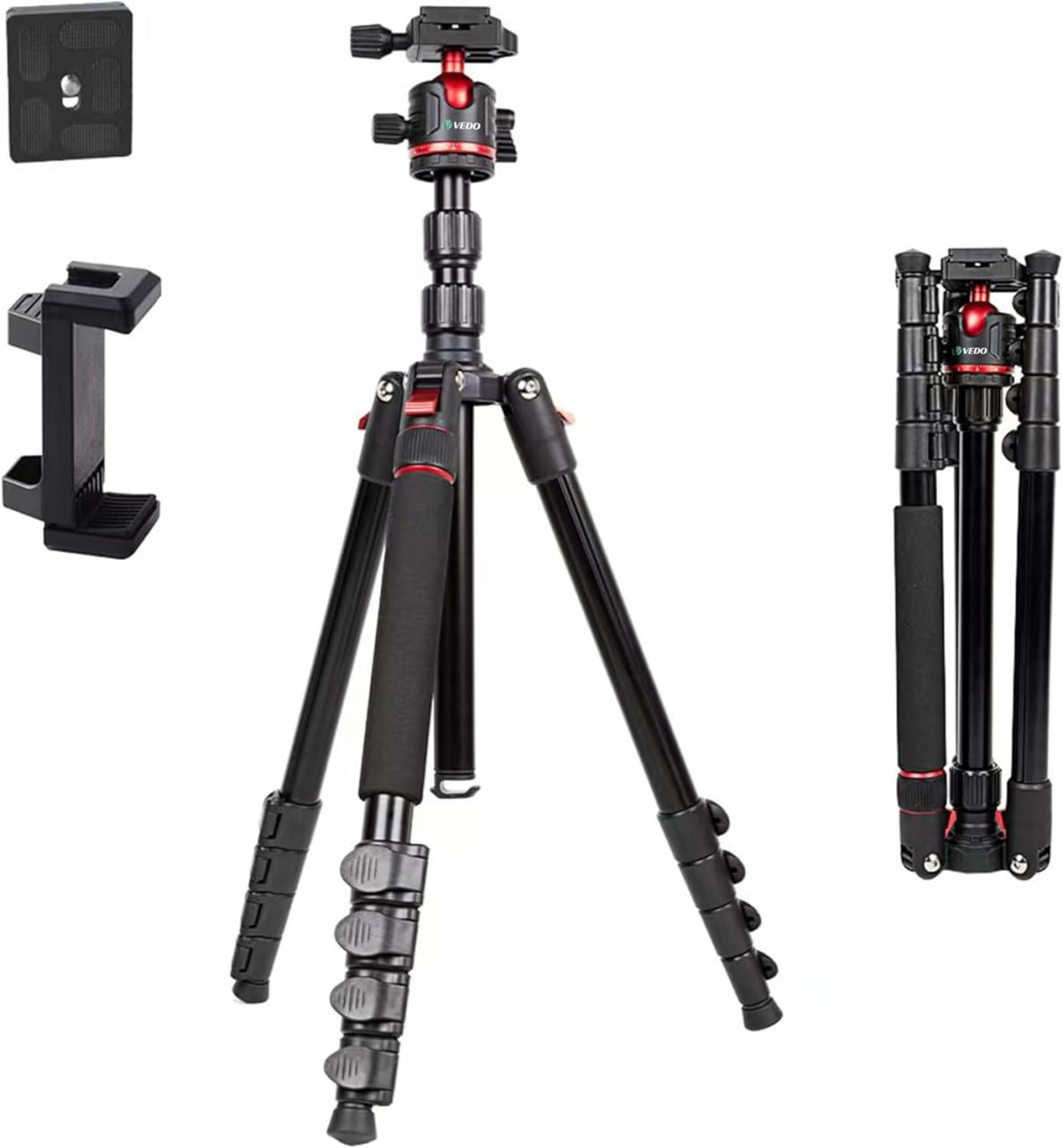 Tripé para câmera, 200 cm 78,7" , leve, para viagens e uso externo