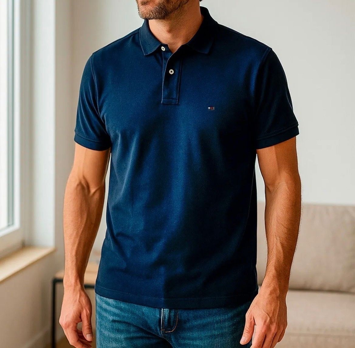 roupas tommy hilfiger regular fit season 1985 camisa polo