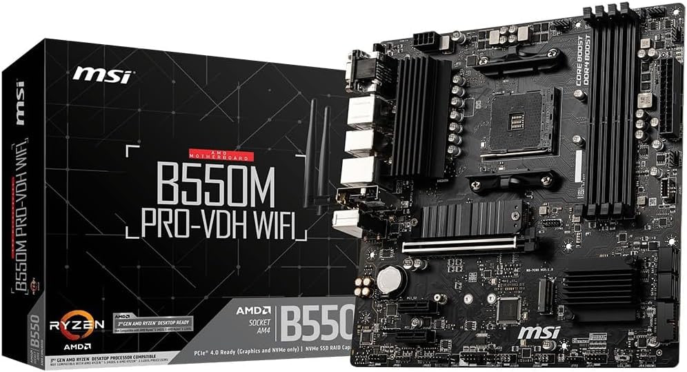 placa mãe msi b550m pro-vdh wifi am4