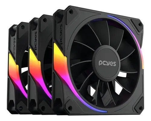 cooler para gabinete kit cooler fan gabinete 3un sangue frio 3 argb black reverse
