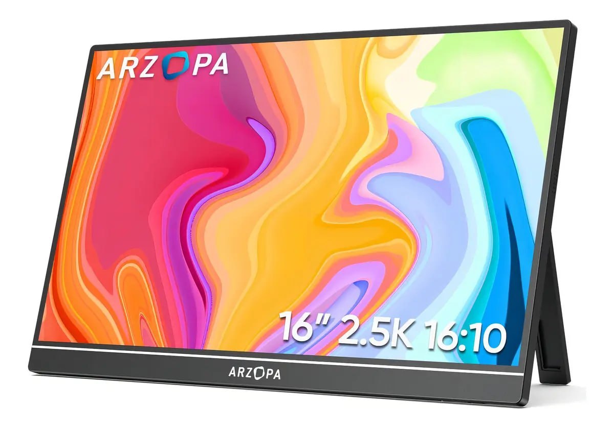 monitor portátil arzopa z1rc 16 2.5k qhd ips 60hz usb-c hdmi