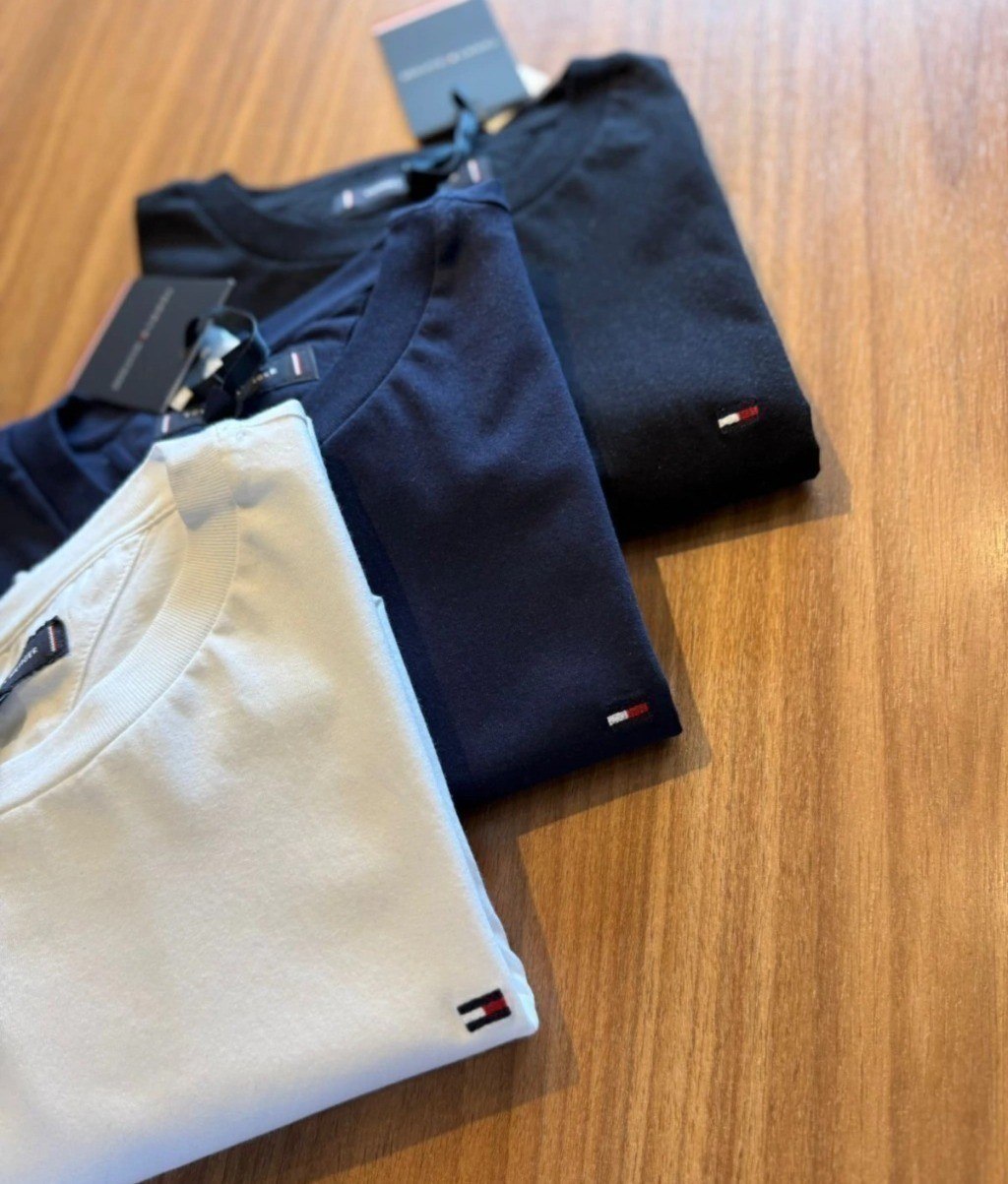 roupas tommy hilfiger essential preta masculina 3un
