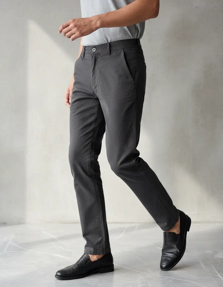 Calça Sarja Masculina Alfaiataria Bolso Faca Tradicional