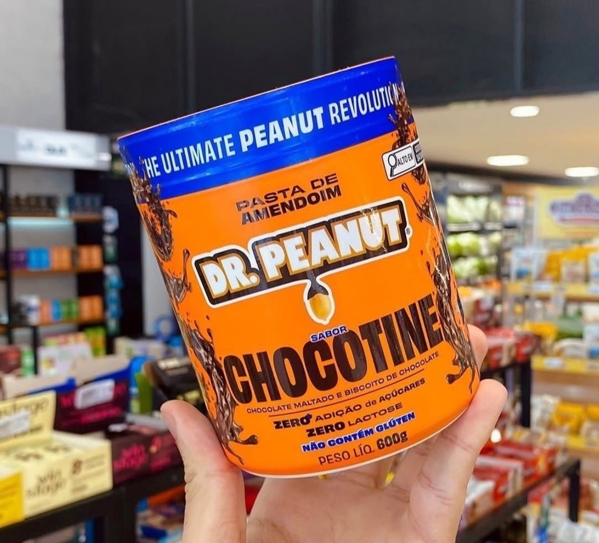 alimentos dr. peanut pasta de amendoim gourmet 600g chocotine