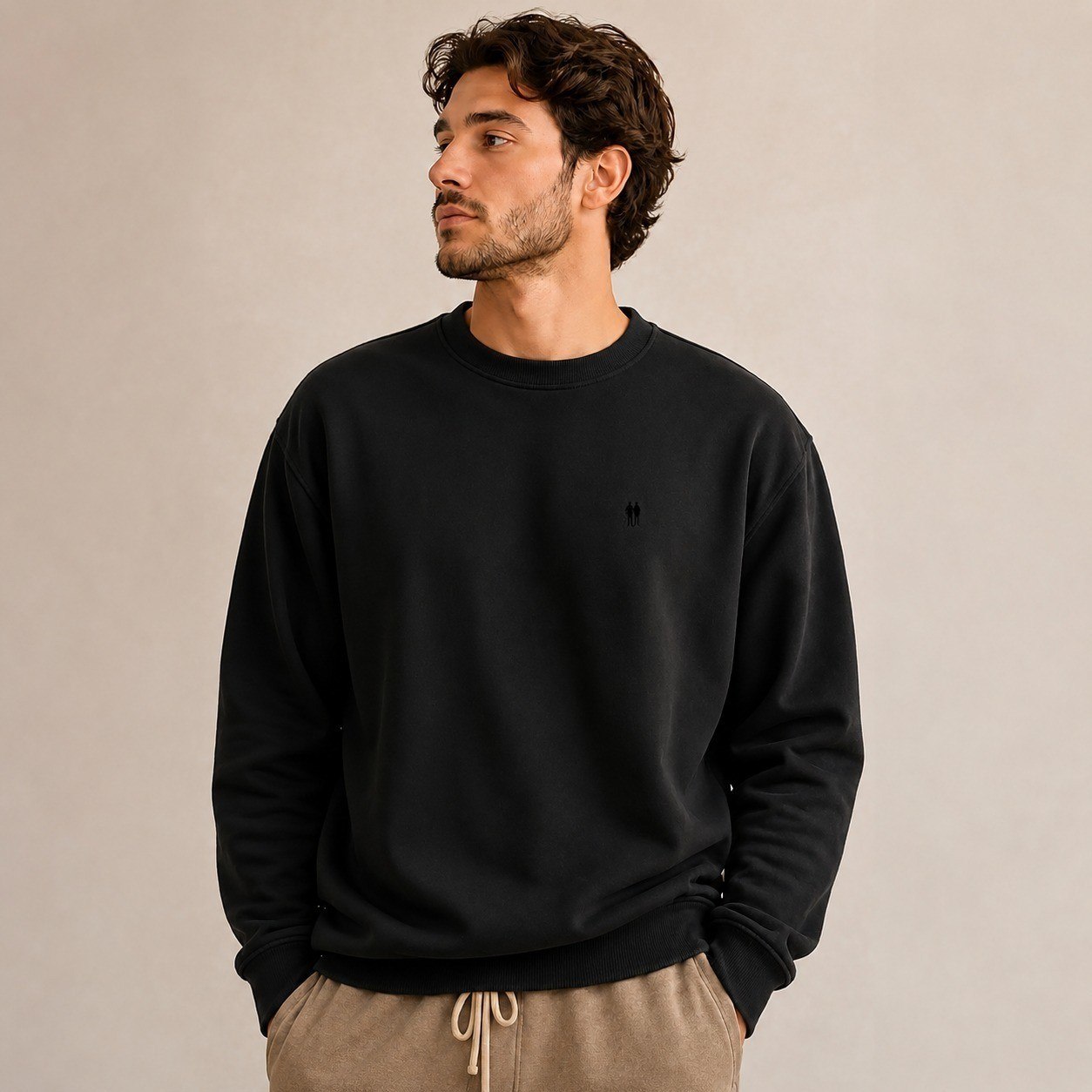 roupas polo wear moletom masculino leve gola careca polo wear preto