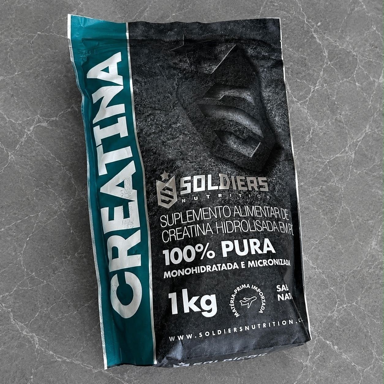 suplementos soldiers nutrition creatina monohidratada 1kg