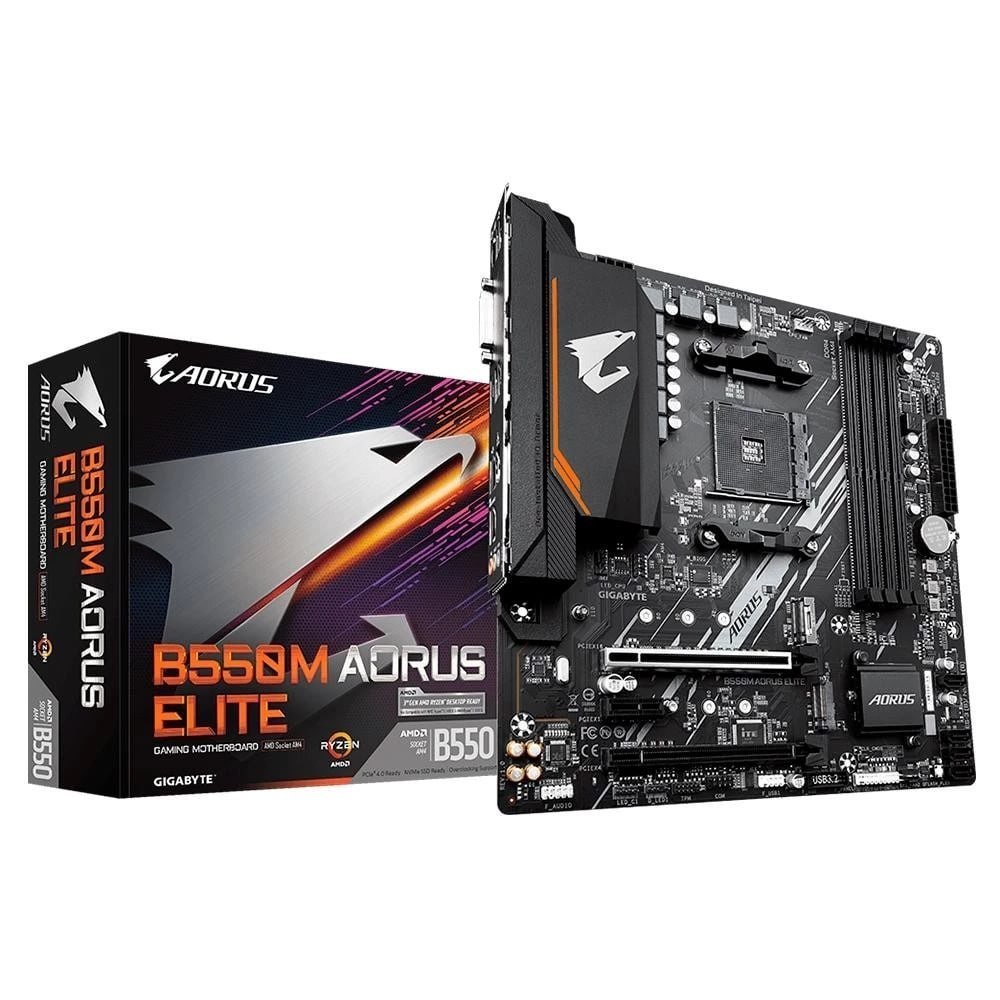 placa mãe gigabyte aorus elite b550m ddr4 am4