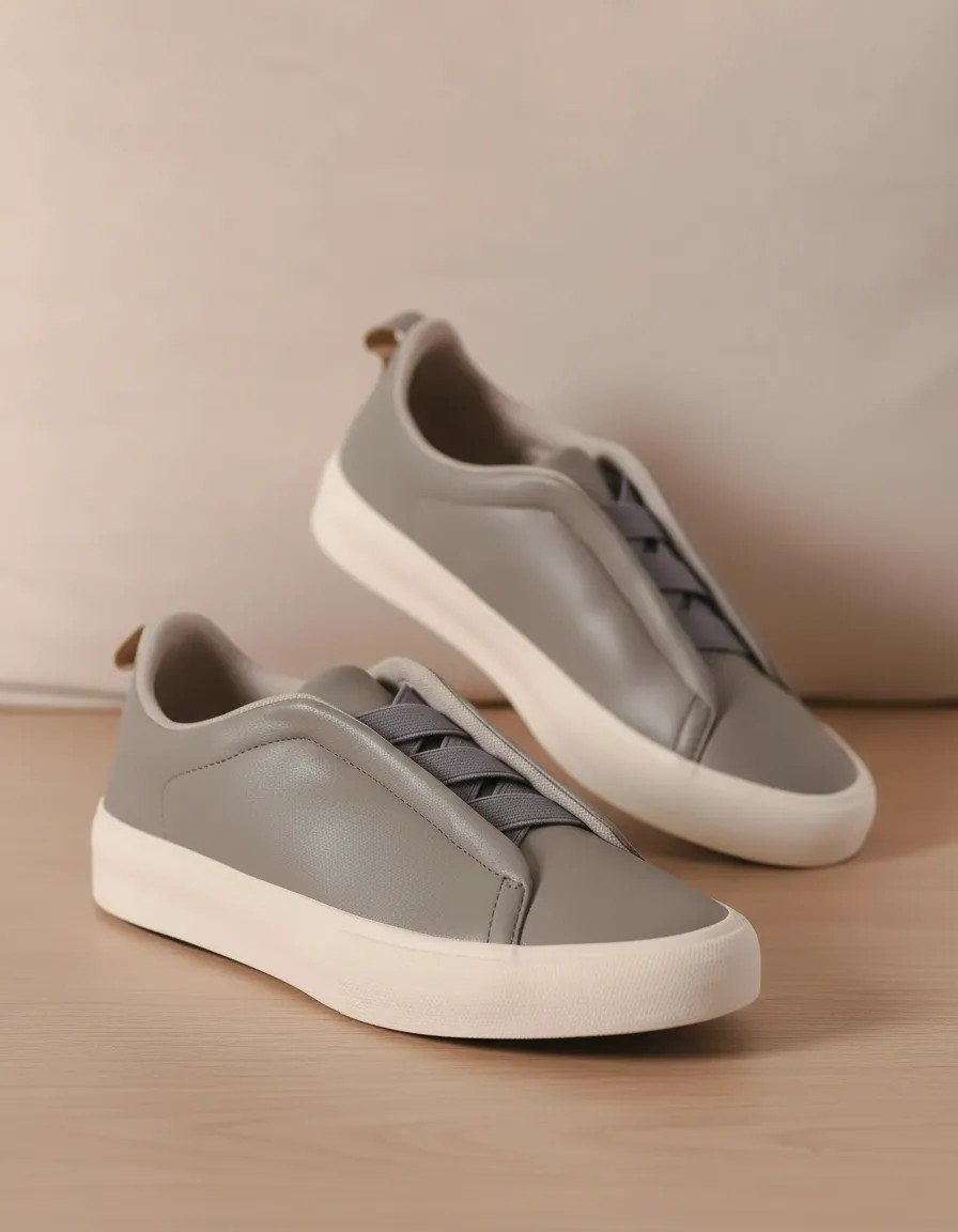 calçados tênis masculino spark casual ajuste elástico solado borracha