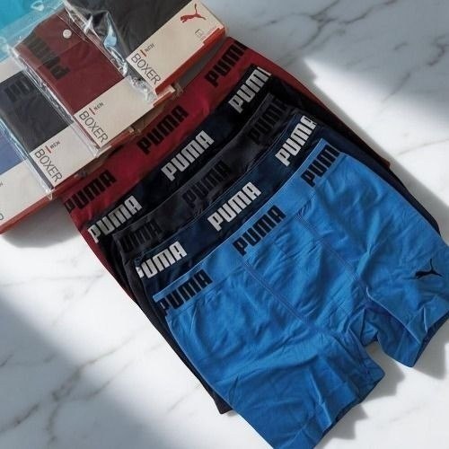 roupas puma kit 4 cuecas boxer poliamida sem costura