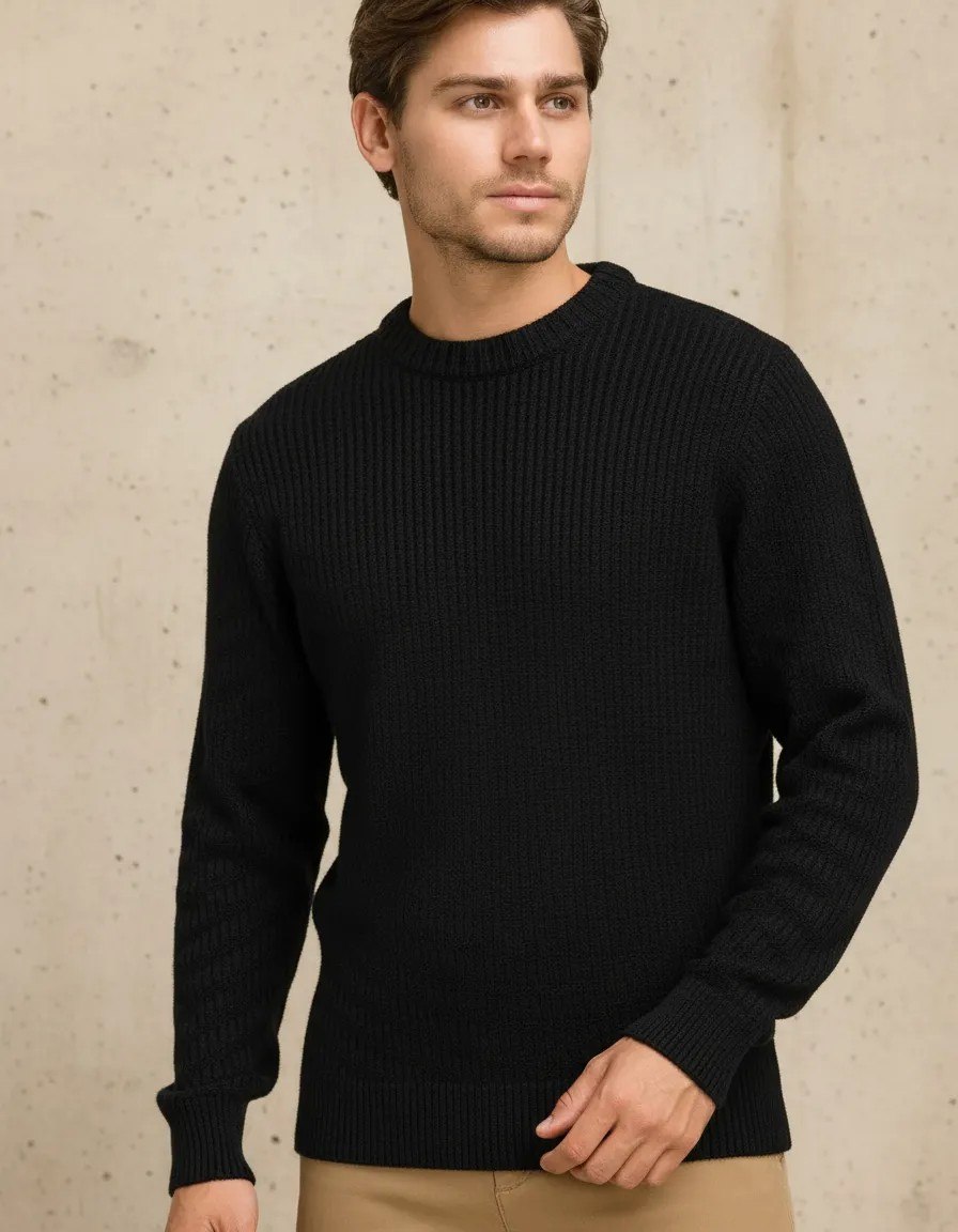 roupas seven line sueter blusa de tricot masculino liso