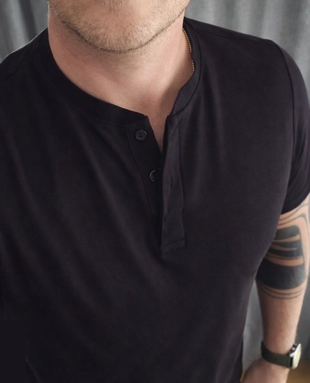 roupas insider camiseta henley core masculino