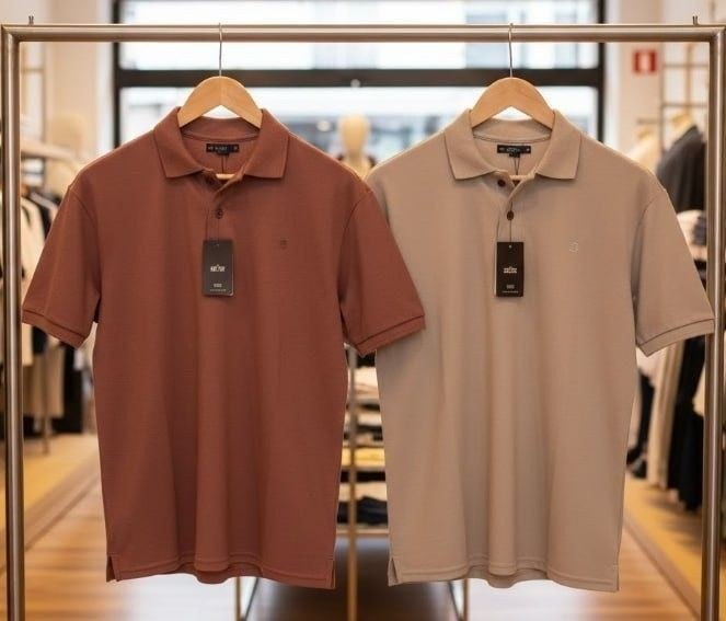 roupas daze modas kit 2 camisas polo piquet casual elegance