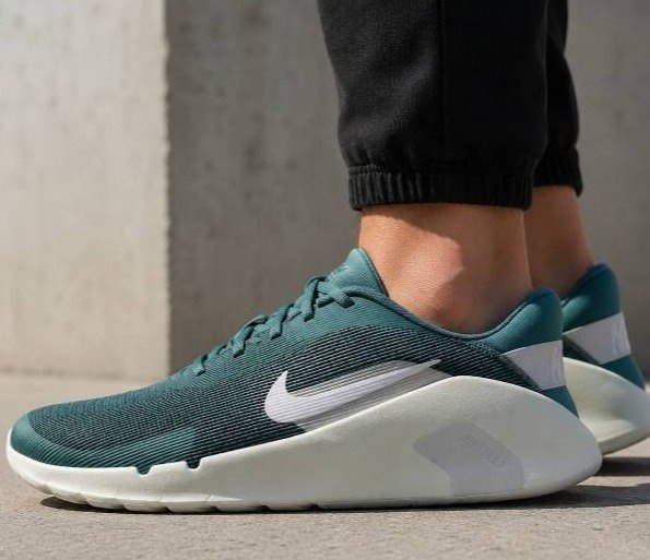 tênis nike flex train masculino verde escuro/branco 41