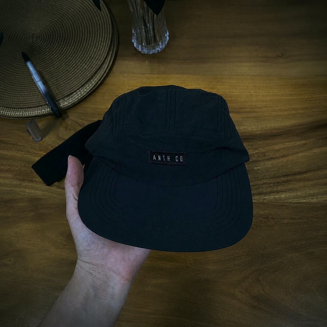 acessórios anth co aba reta water five panel strapback impermeável