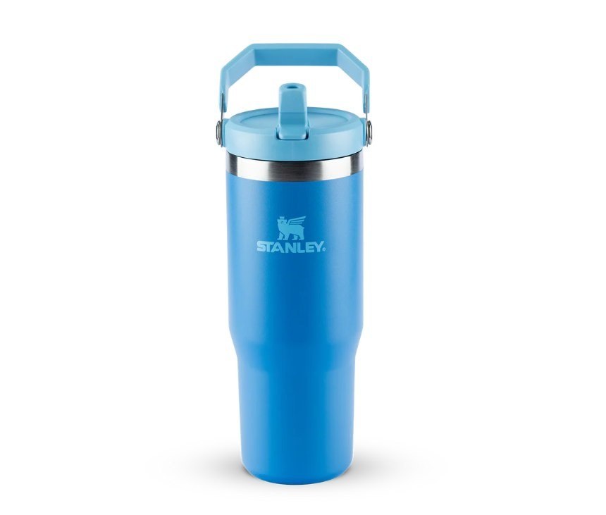 garrafas térmicas stanley flip straw 887ml azul