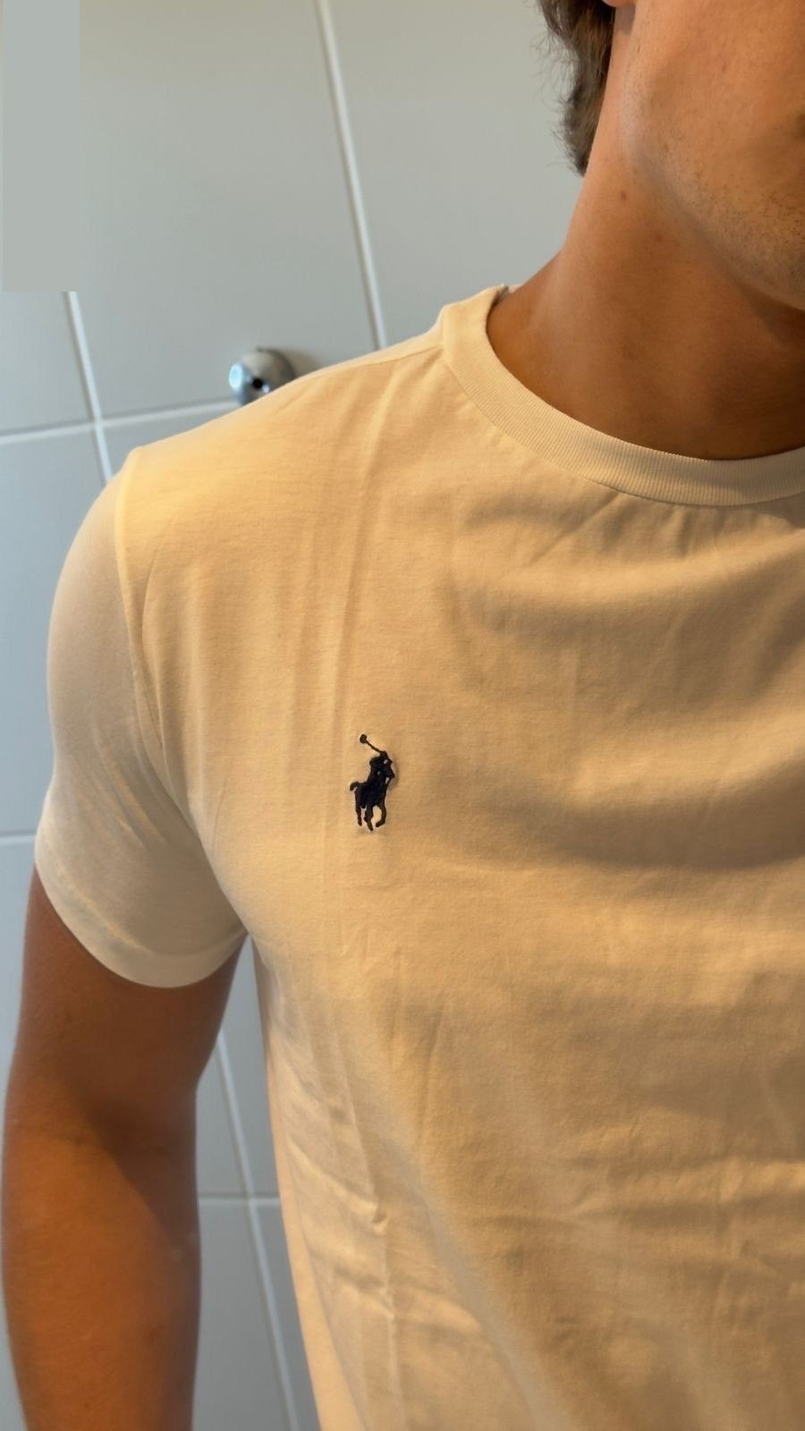 roupas ralph lauren custom fit branca