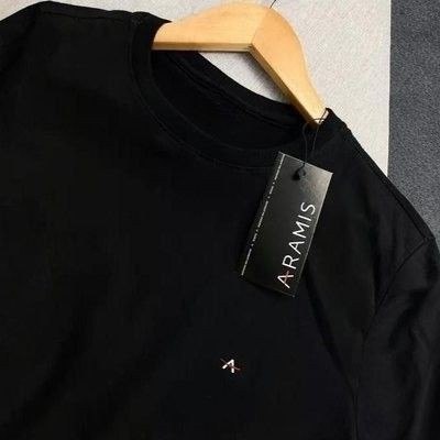 roupas aramis crewneck basic lisa preta